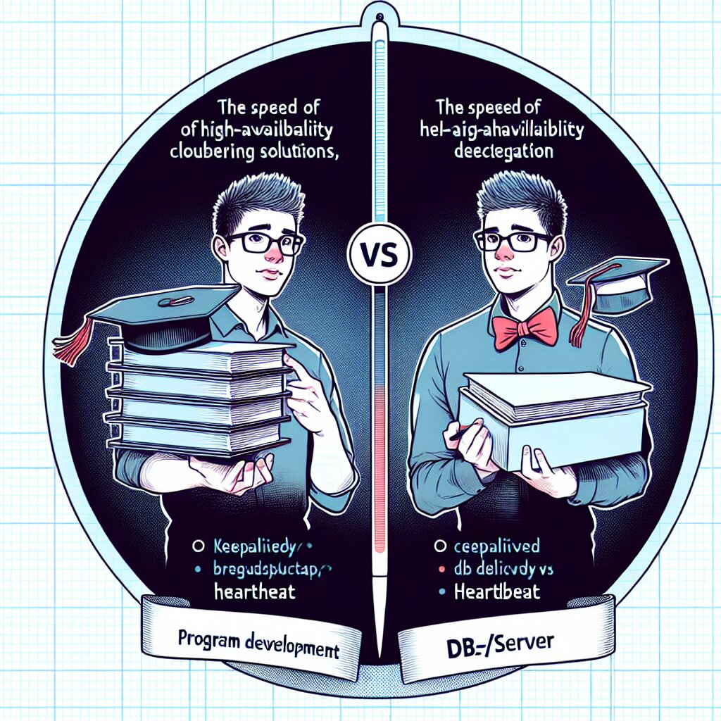 콘텐츠 대표 이미지 - Keepalived vs Heartbeat: 고가용성 클러스터 솔루션의 장애 감지 속도 비교 🚀💻