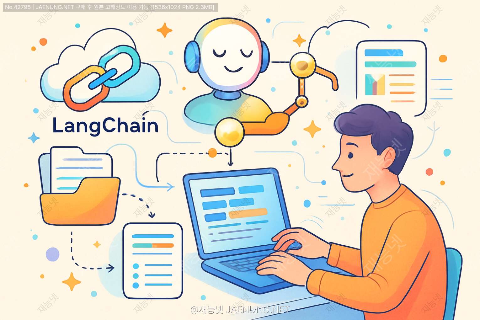 ์ฝํ
์ธ ๋ํ ์ด๋ฏธ์ง - ๐ค LangChain์ผ๋ก ๋ฐ์ดํฐ ์ ๋ฆฌยท์์ฝ ์๋ํ ์๋ฒฝ ๊ฐ์ด๋: AI๊ฐ ๋น์ ์ ์
๋ฌด๋ฅผ ํ์ ํ๋ ๋ฐฉ๋ฒ