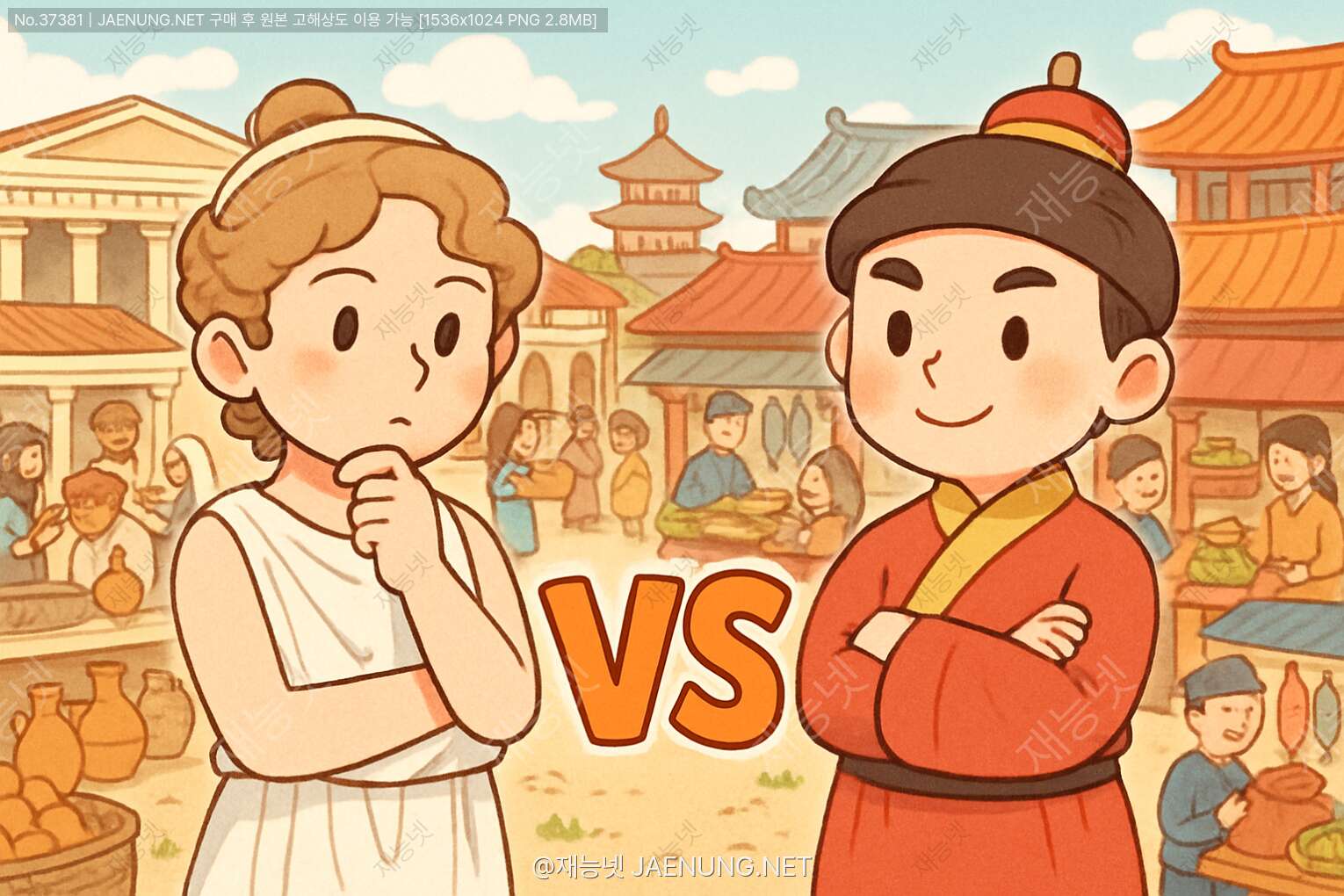 콘텐츠 대표 이미지 - 🏛️ 그리스의 아고라 VS 중국의 시장: 고대 세계 최고의 교역 중심지는 어디였을까? 🏮