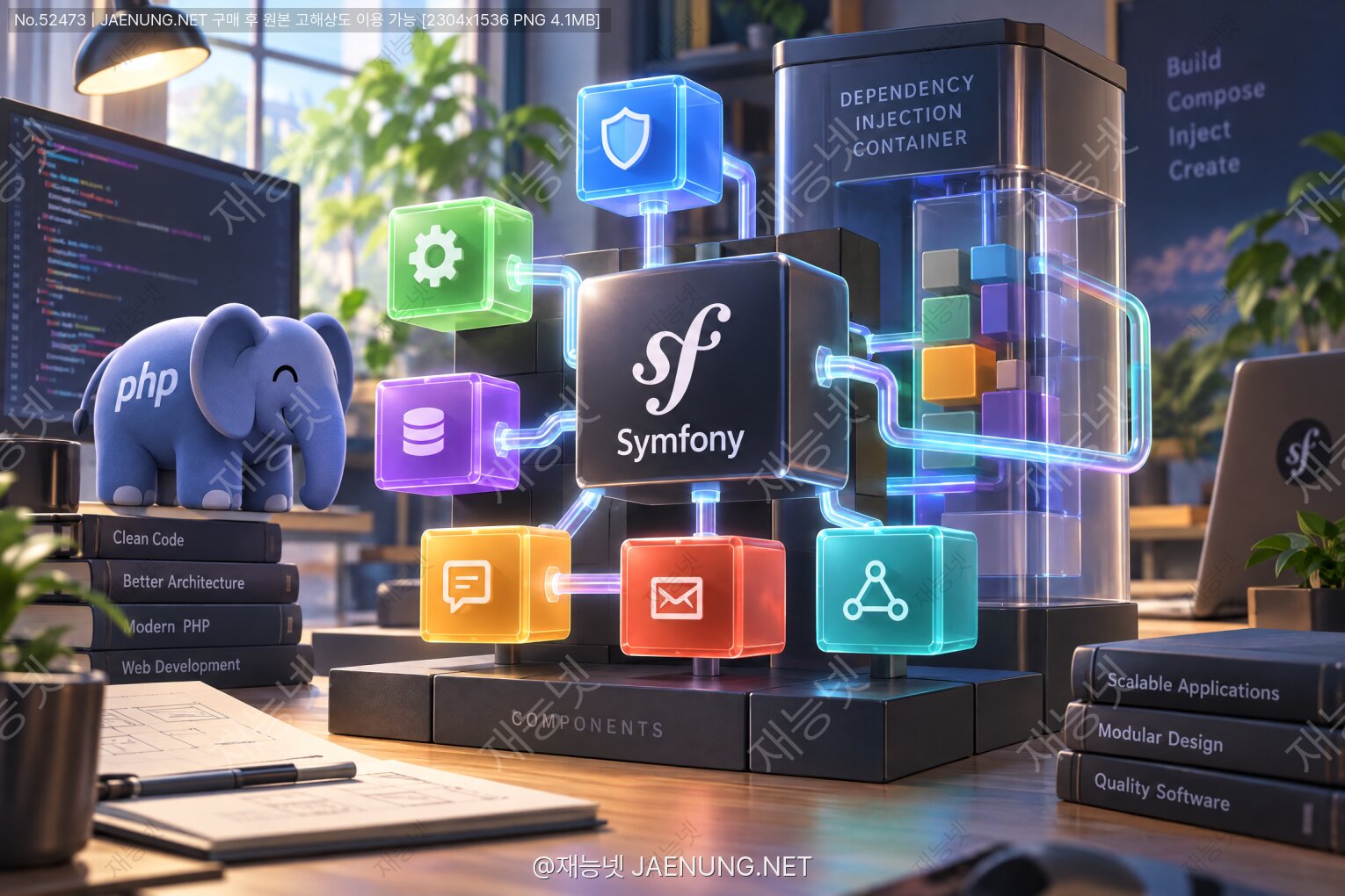 ์ฝํ
์ธ ๋ํ ์ด๋ฏธ์ง - ๐๏ธ Symfony ์ปดํฌ๋ํธ ๊ธฐ๋ฐ ์ํคํ
์ฒ์์์กด์ฑ ์ฃผ์
์ปจํ
์ด๋ ํ์ฉ