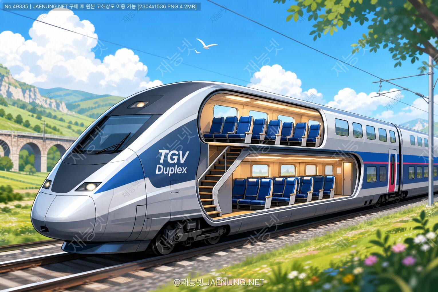 콘텐츠 대표 이미지 - TGV 듀플렉스(Duplex)2층 구조로 수송력을 높인 TGV