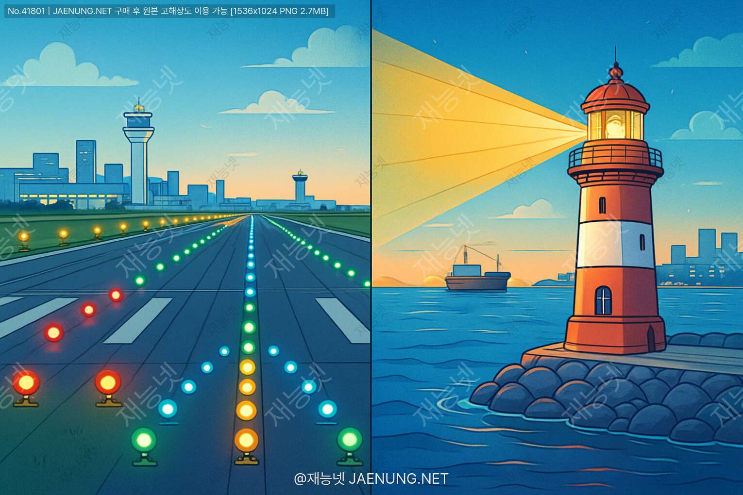 콘텐츠 대표 이미지 - ✈️ 공항 활주로 조명 vs 🚢 항만 등대시각정보 제공방식의 모든 것