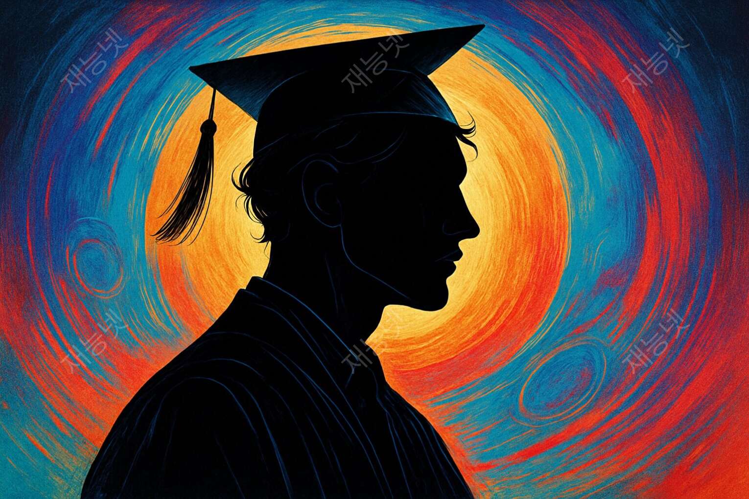 실루엣을 활용한 강렬한 인물 포스터 디자인의 세계 🎨👤, image size:1530x1020