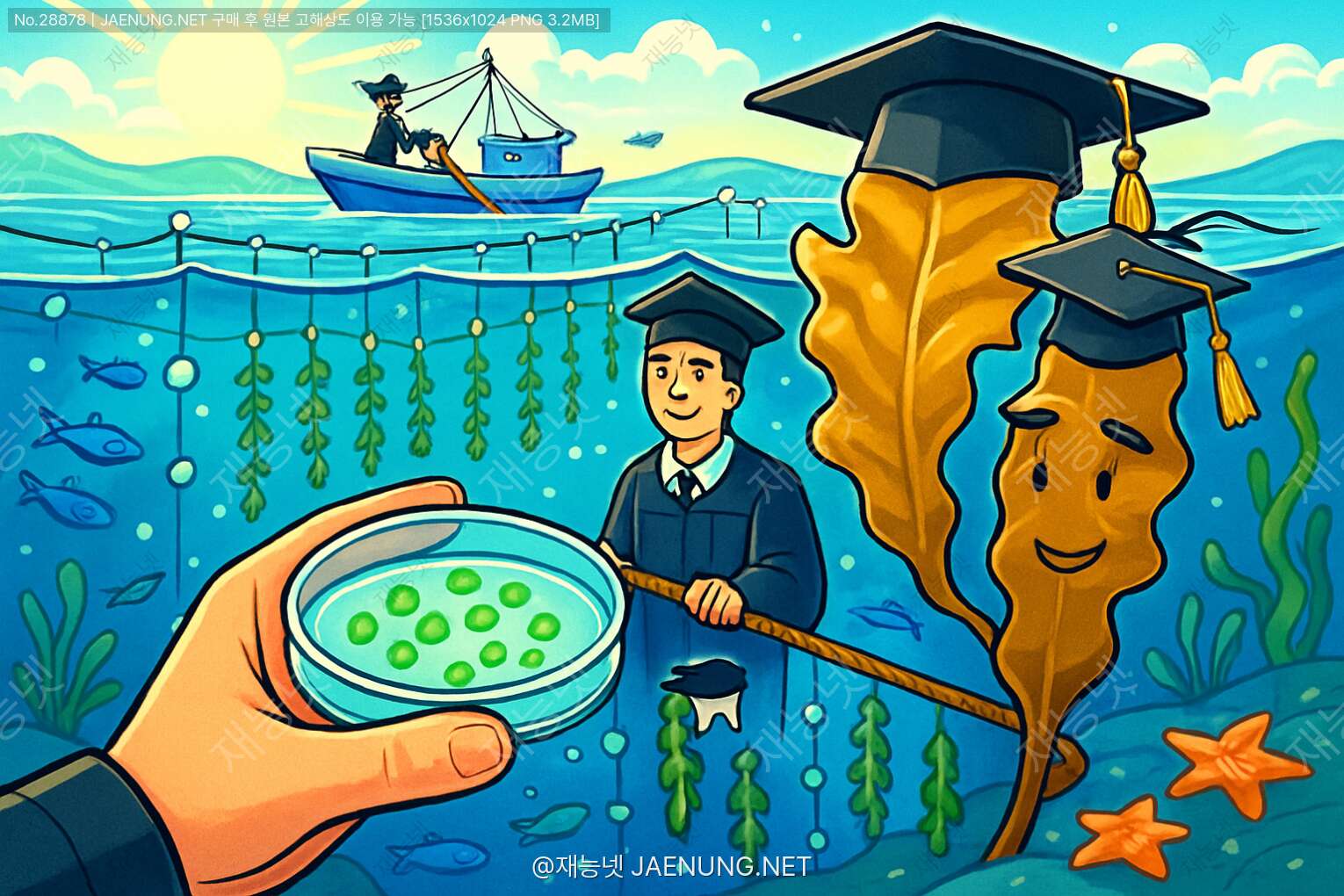 콘텐츠 대표 이미지 - 🌊 다시마 포자채묘 기술: 바다 농사의 시작부터 성공까지 완전정복! 🌱