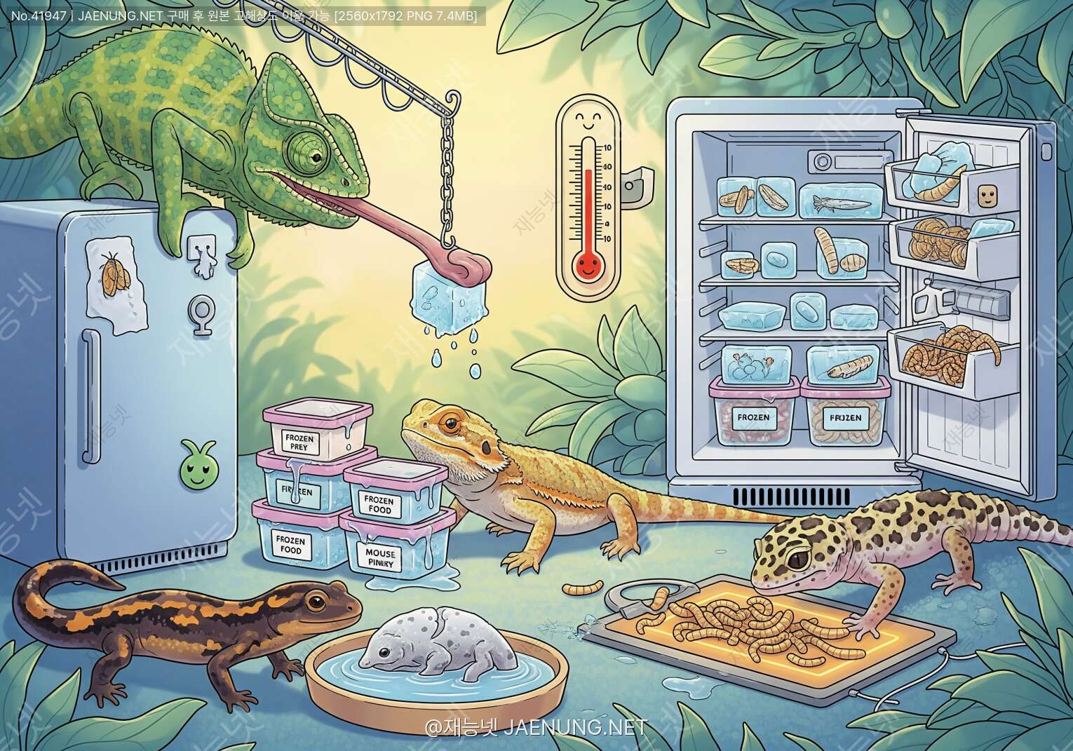 🦎 파충류 먹이 보관법, 냉동과 해동 완벽 가이드 🐛
