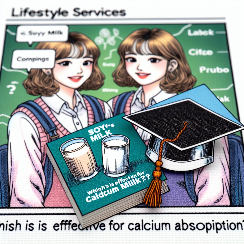 🥛 우유 VS 두유: 칼슘 흡수에 어떤 게 더 효과적일까?