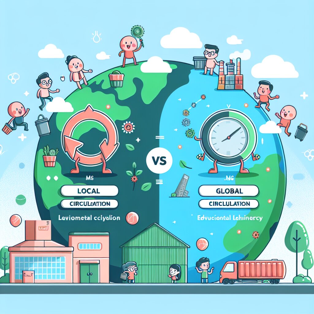 지역 순환 vs 글로벌 순환: 자원 관리 규모의 효율성과 지속가능한 미래 설계하기