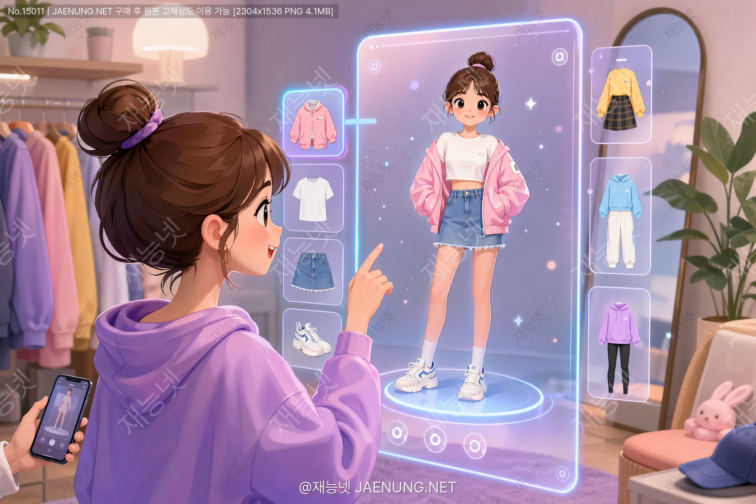 콘텐츠 대표 이미지 - 가상 피팅 시스템을 위한 AR 인터페이스 디자인 🎨👗👔