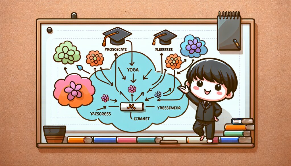 콘텐츠 대표 이미지 - 요가 수업 플로우 차트를 위한 특수 PPT 템플릿 🧘‍♀️📊