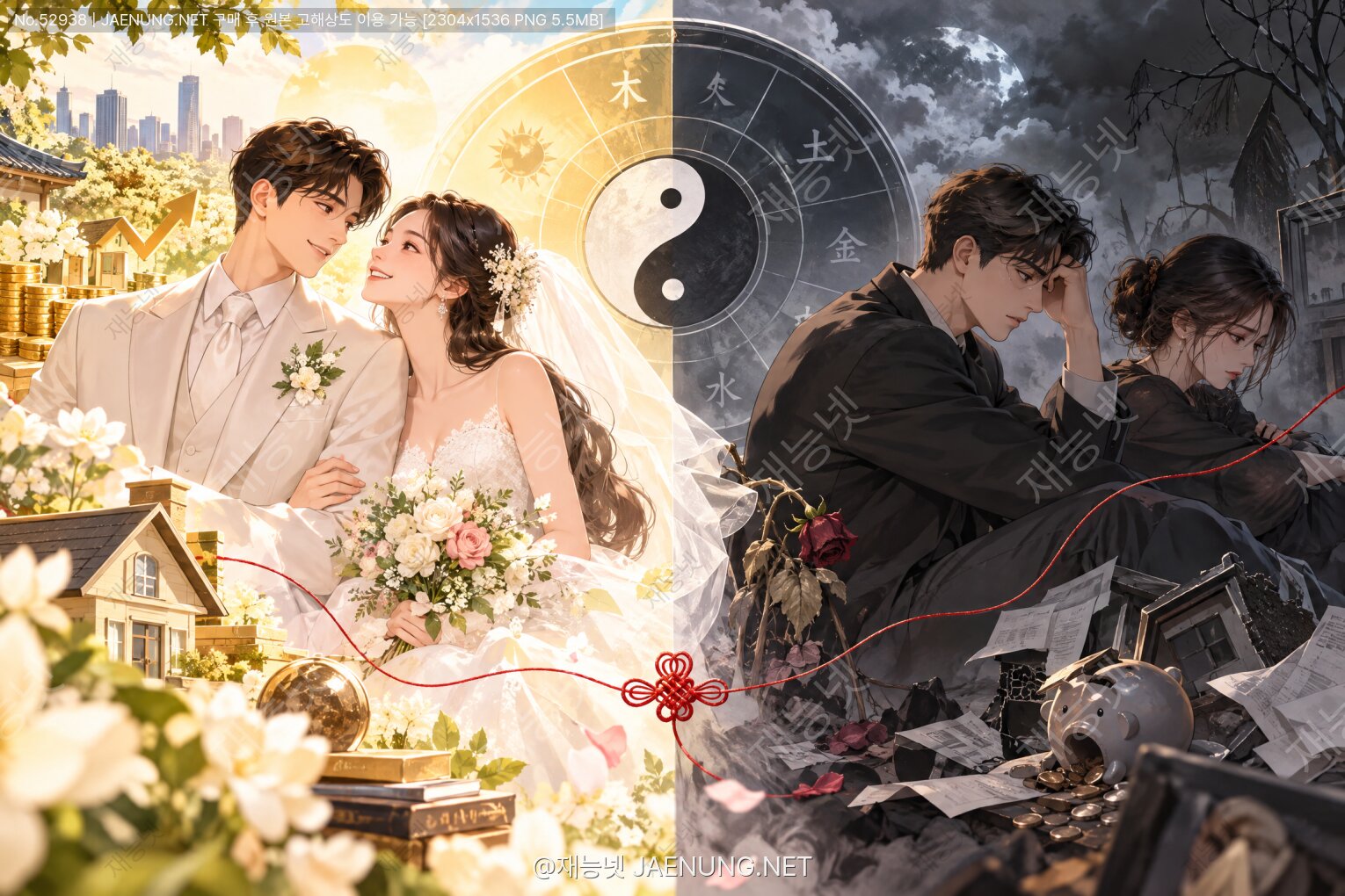콘텐츠 대표 이미지 - 결혼 후 대박 나는 사주 vs 쪽박 차는 사주: 배우자 덕의 메커니즘 전격 해부! 💍✨