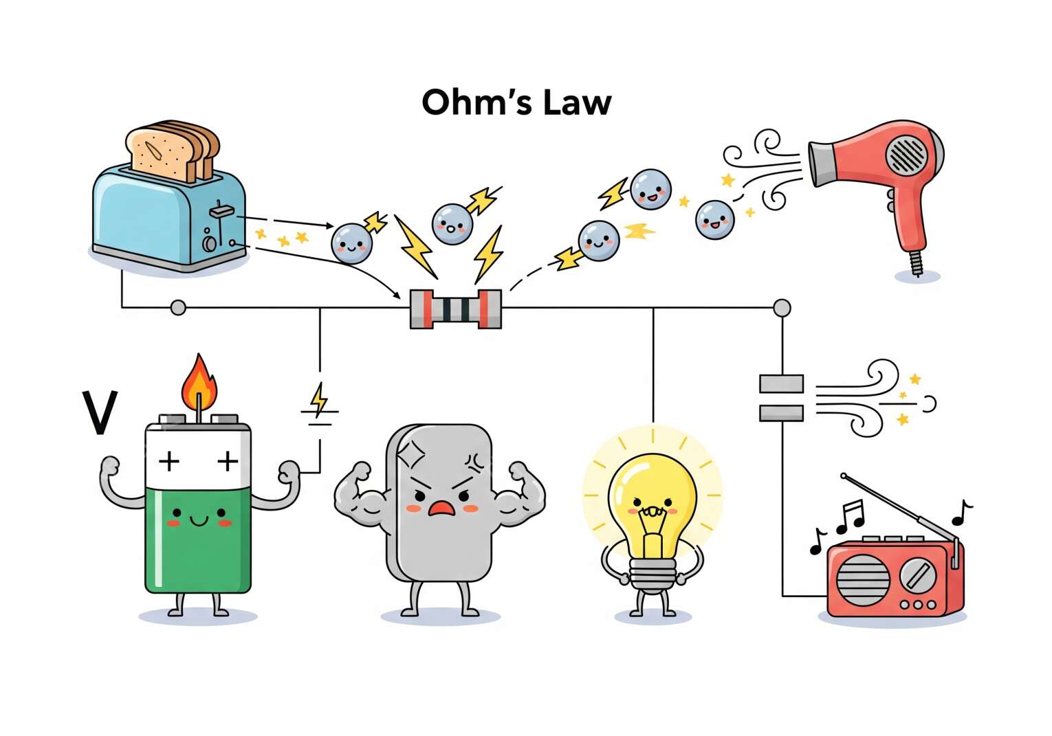 ⚡ 옴의 법칙: 전기 회로의 기본 원리와 실생활 응용