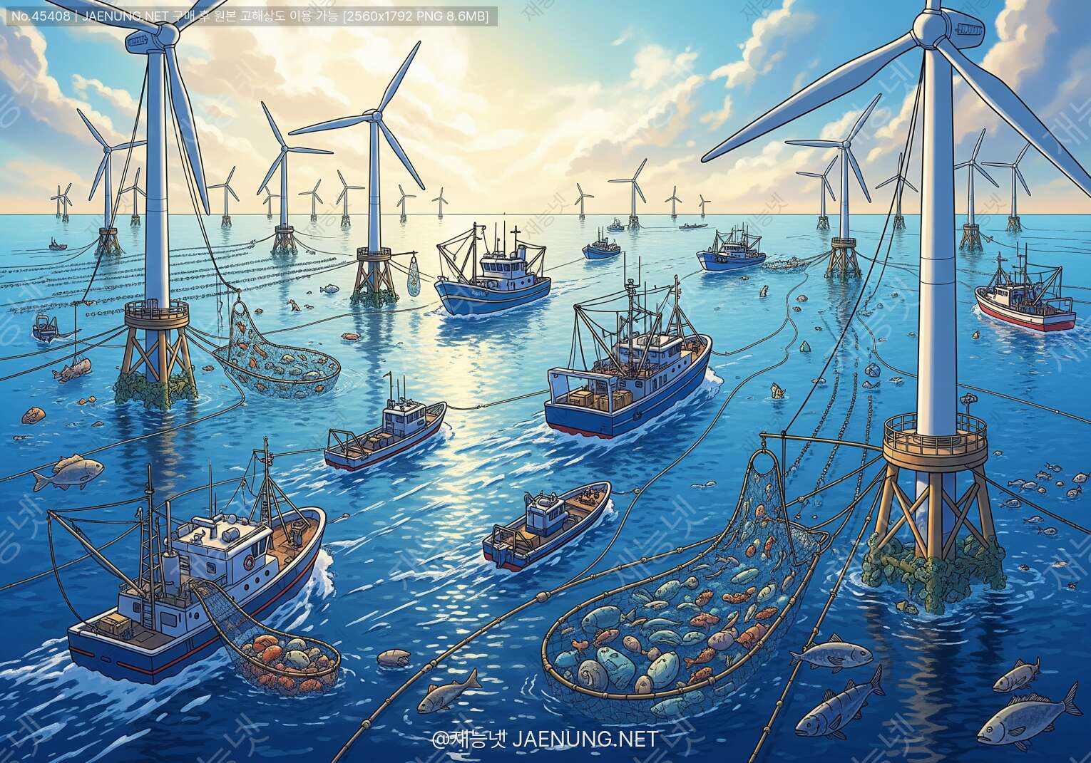 콘텐츠 대표 이미지 - 🌊 바다 위 풍력발전과 수산업의 만남! 해상풍력 연계 가능성 완전 정복 🐟