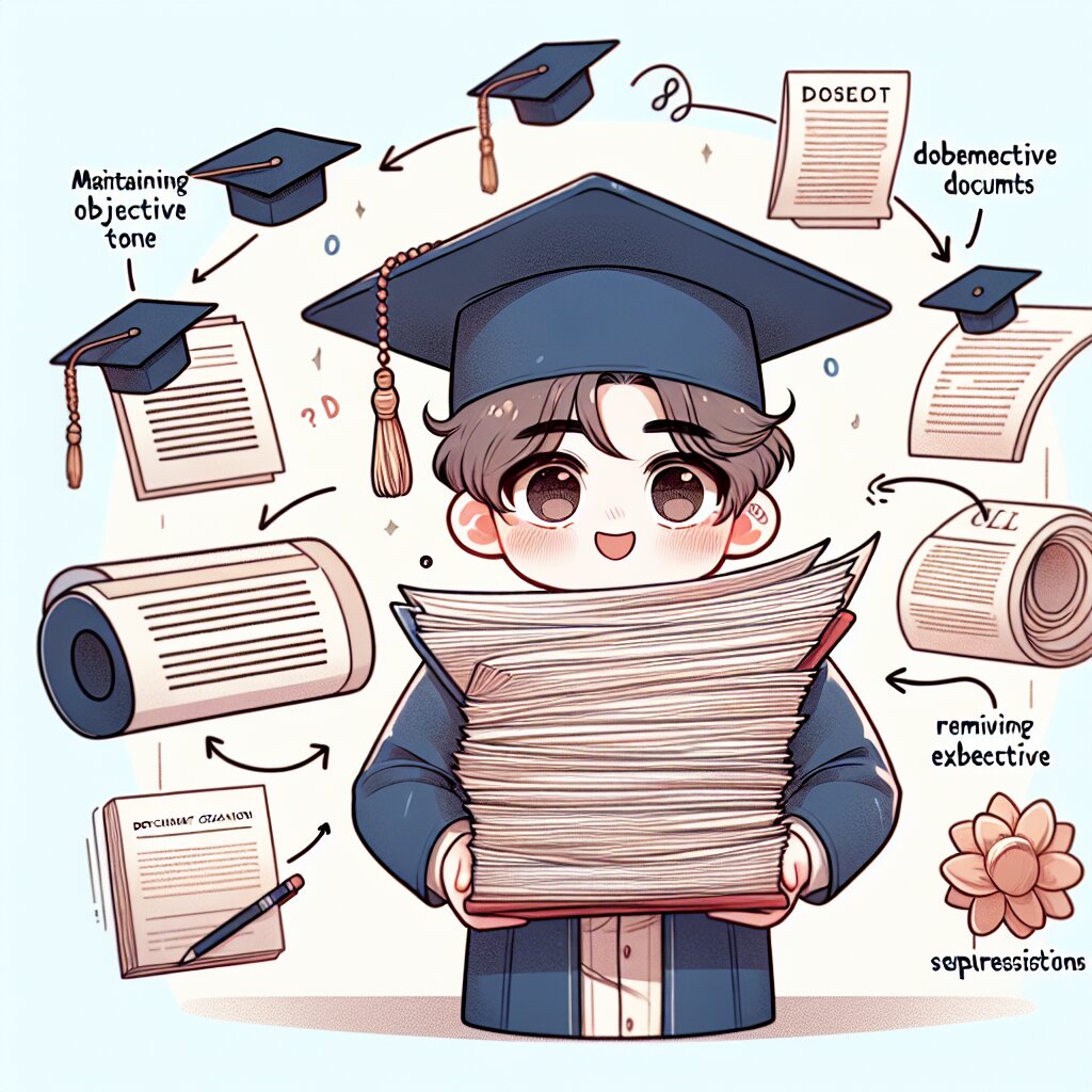 콘텐츠 대표 이미지 - 학술 문서의 객관적 톤 유지: 주관적 표현 제거 🎓✍️