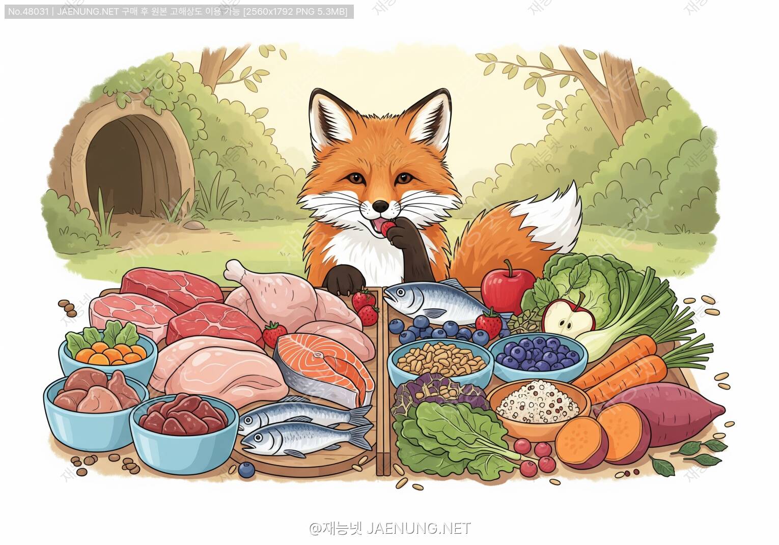 콘텐츠 대표 이미지 - 여우 먹이 완전정복 — 육식·잡식 급여 방법과 식단 설계의 모든 것