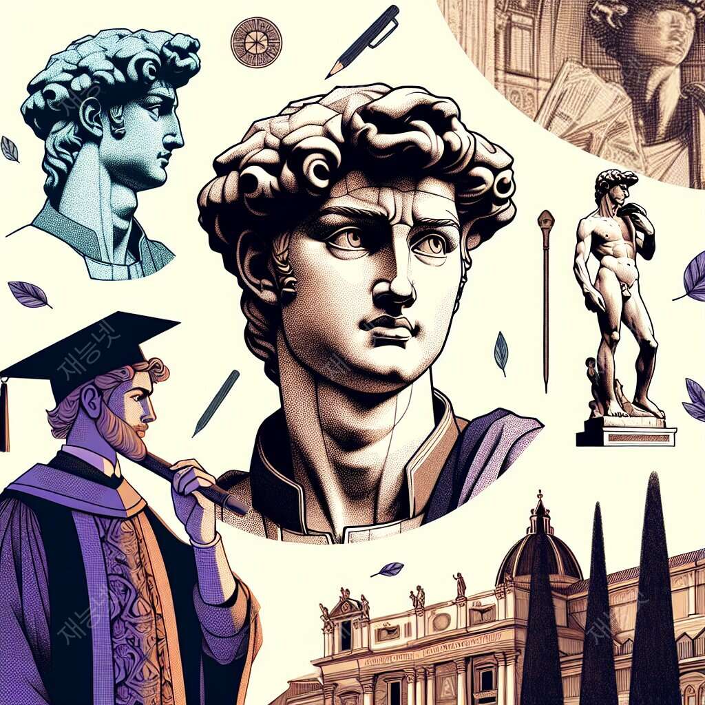 미켈란젤로의 다<BR>비드 상 (1501-1504) 🎨🗿