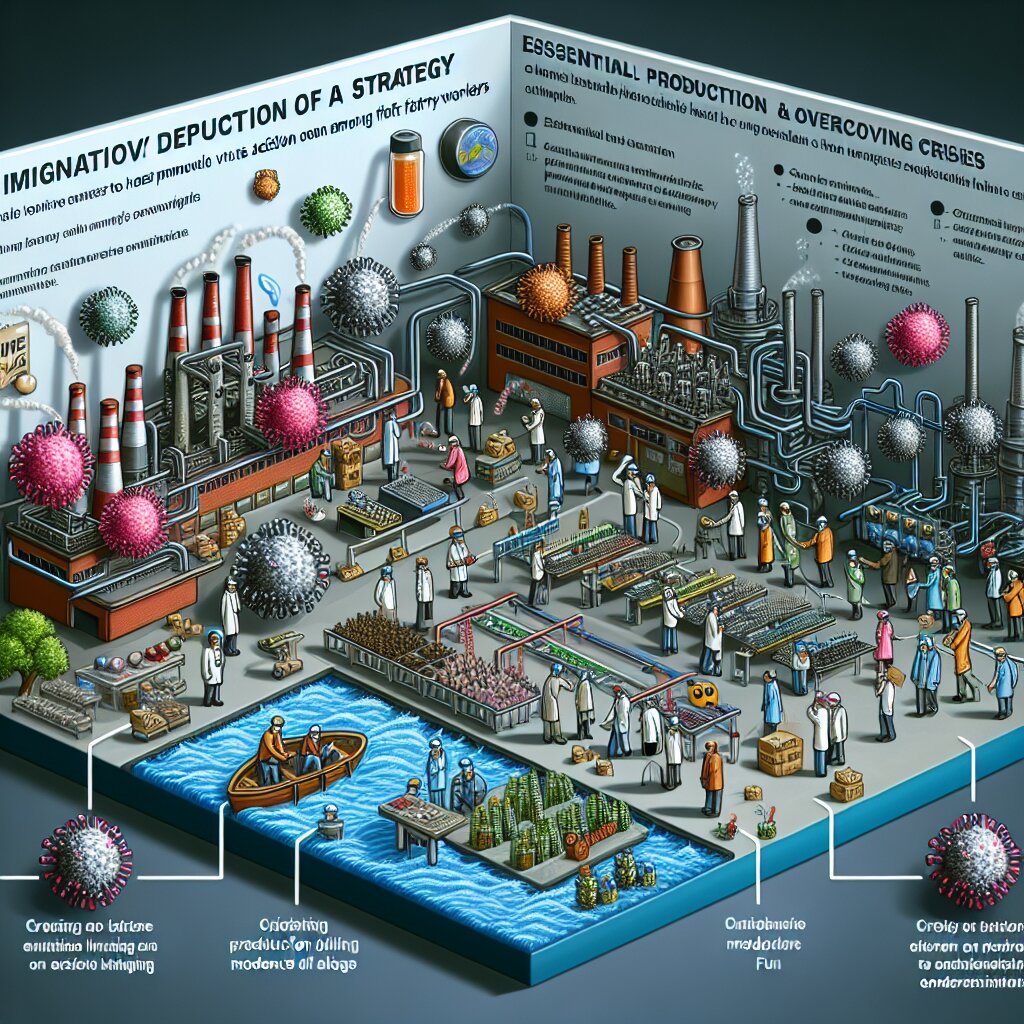 🏭 공장 필수인력 바이러스 감염 대응 전략: 생산라인 유지와 위기 극복 방안