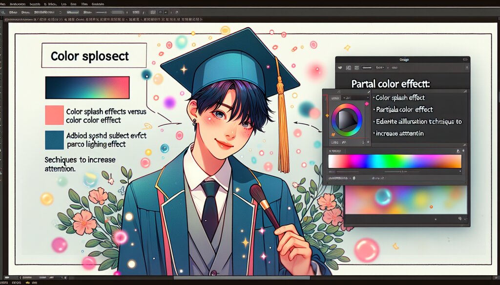 컬러 스플래시 효과 vs 부분 색상 효과: 주목도 높이는 기법 🎨✨