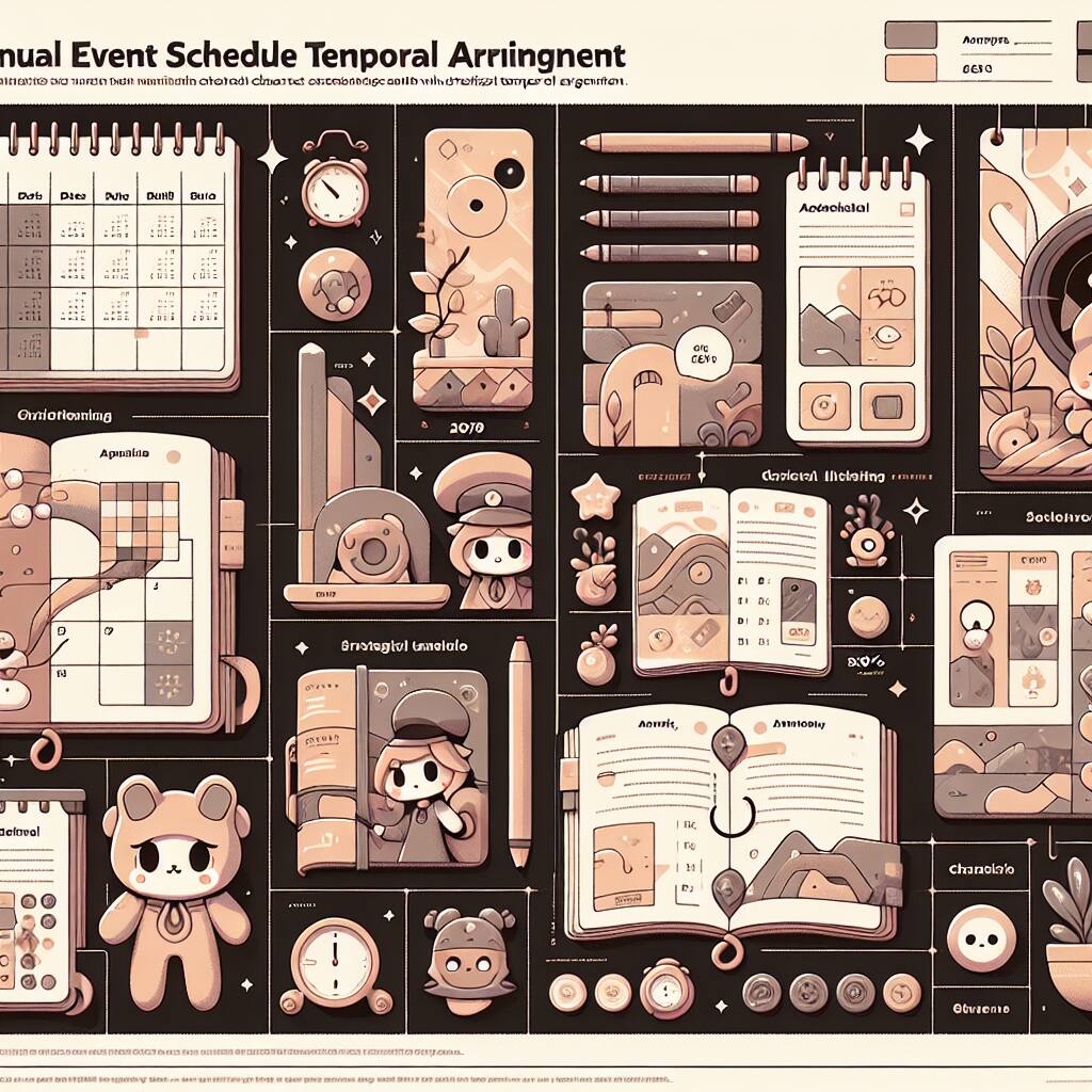 연간 행사 일정 카탈로그: 시간순 배치 디자인 전략 🗓️