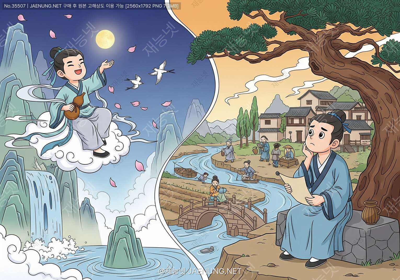 콘텐츠 대표 이미지 - 이백의 초월 VS 두보의 현실: 세기의 라이벌, 문학적 지향점의 차이