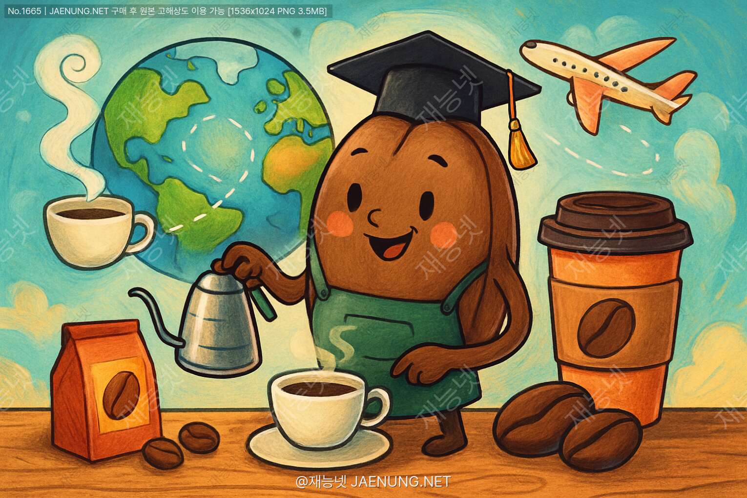 콘텐츠 대표 이미지 - 오늘은 내가 바리스타! 커피 원두의 세계여행 그리기 🌍☕