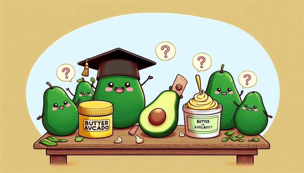 콘텐츠 대표 이미지 - 🥑 버터 VS 아보카도: 어떤 지방이 더 건강에 좋을까? 🧈