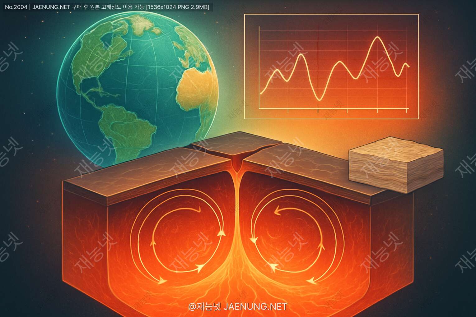 맨틀 대류의 시간 변화: 지질학적 증거와 수치 모델링 🌋🔬