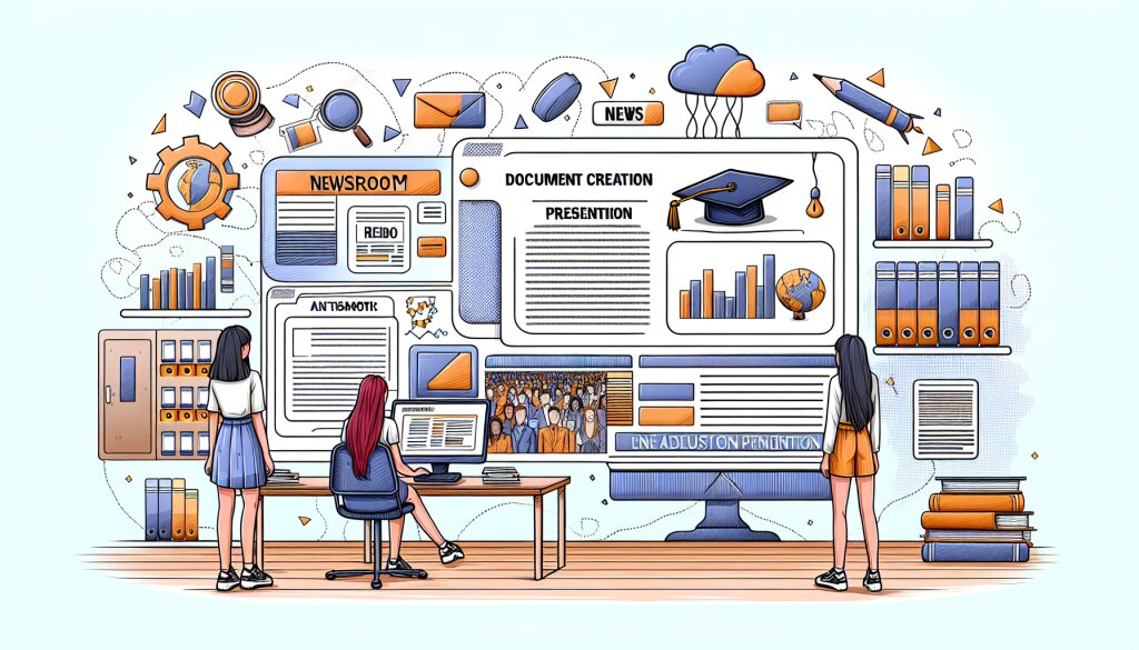 콘텐츠 대표 이미지 - 뉴스룸 컨셉의 데이터 중심 프레젠테이션 구성 🎥📊