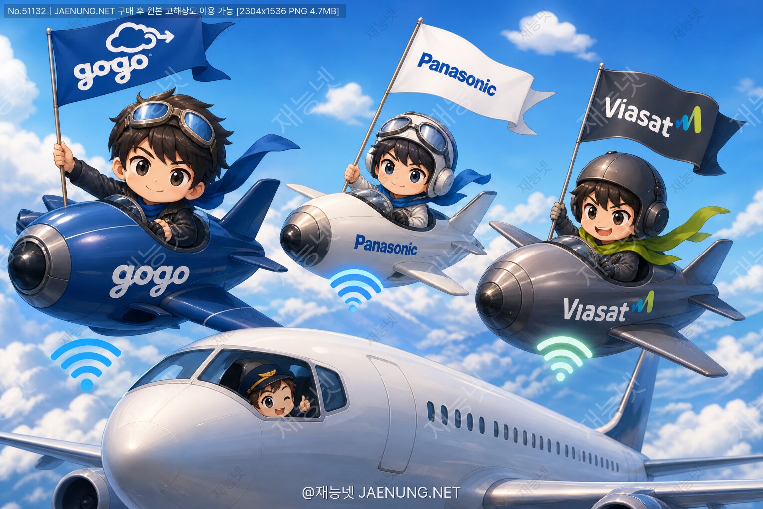 콘텐츠 대표 이미지 - ✈️ 기내 Wi-Fi 삼국지 — 고고(Gogo), 파나소닉, 비아샛이 펼치는 하늘 위 인터넷 전쟁