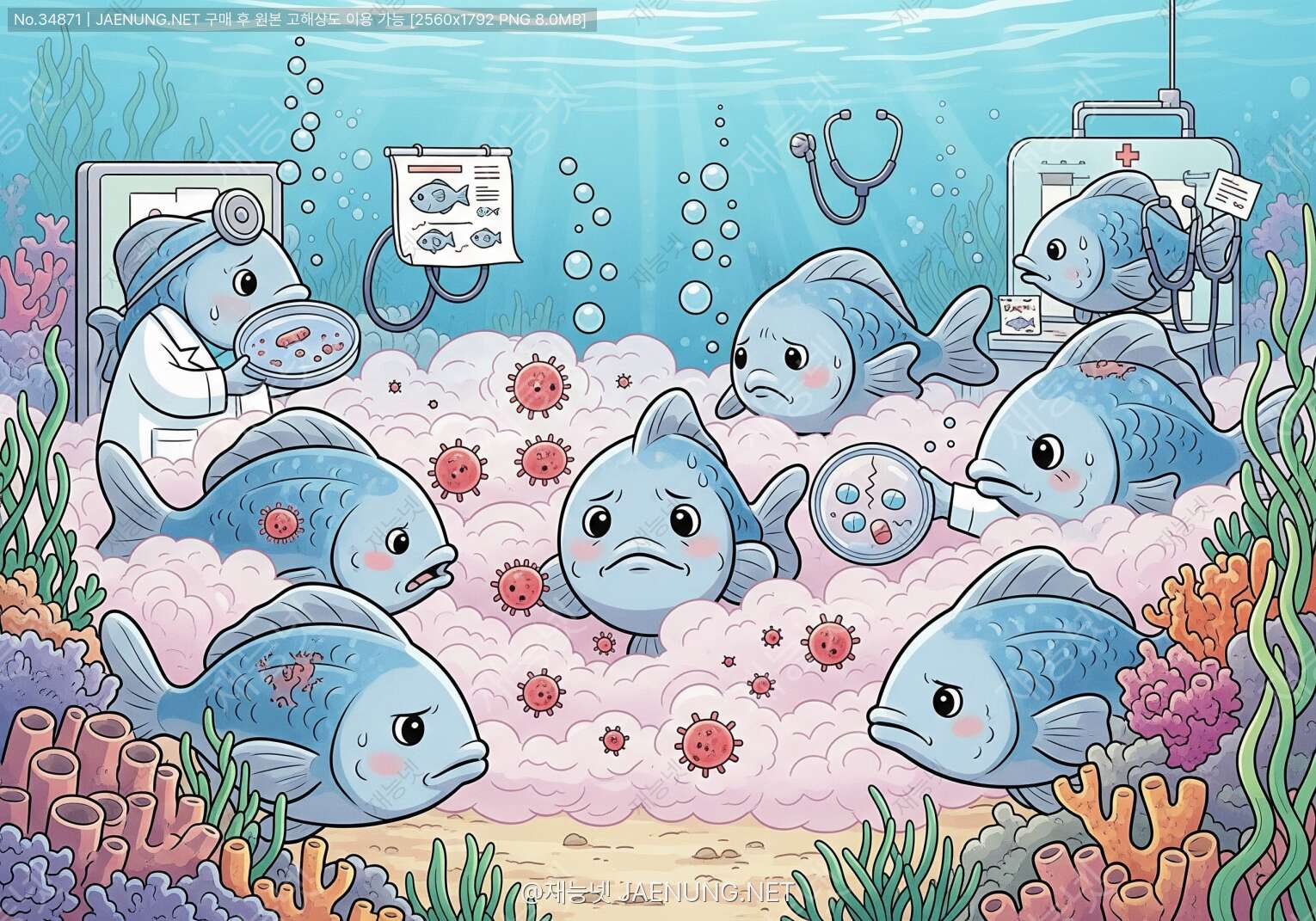 콘텐츠 대표 이미지 - 물고기들의 보이지 않는 적, 에드워드병과 항생제 내성의 모든 것 🐠