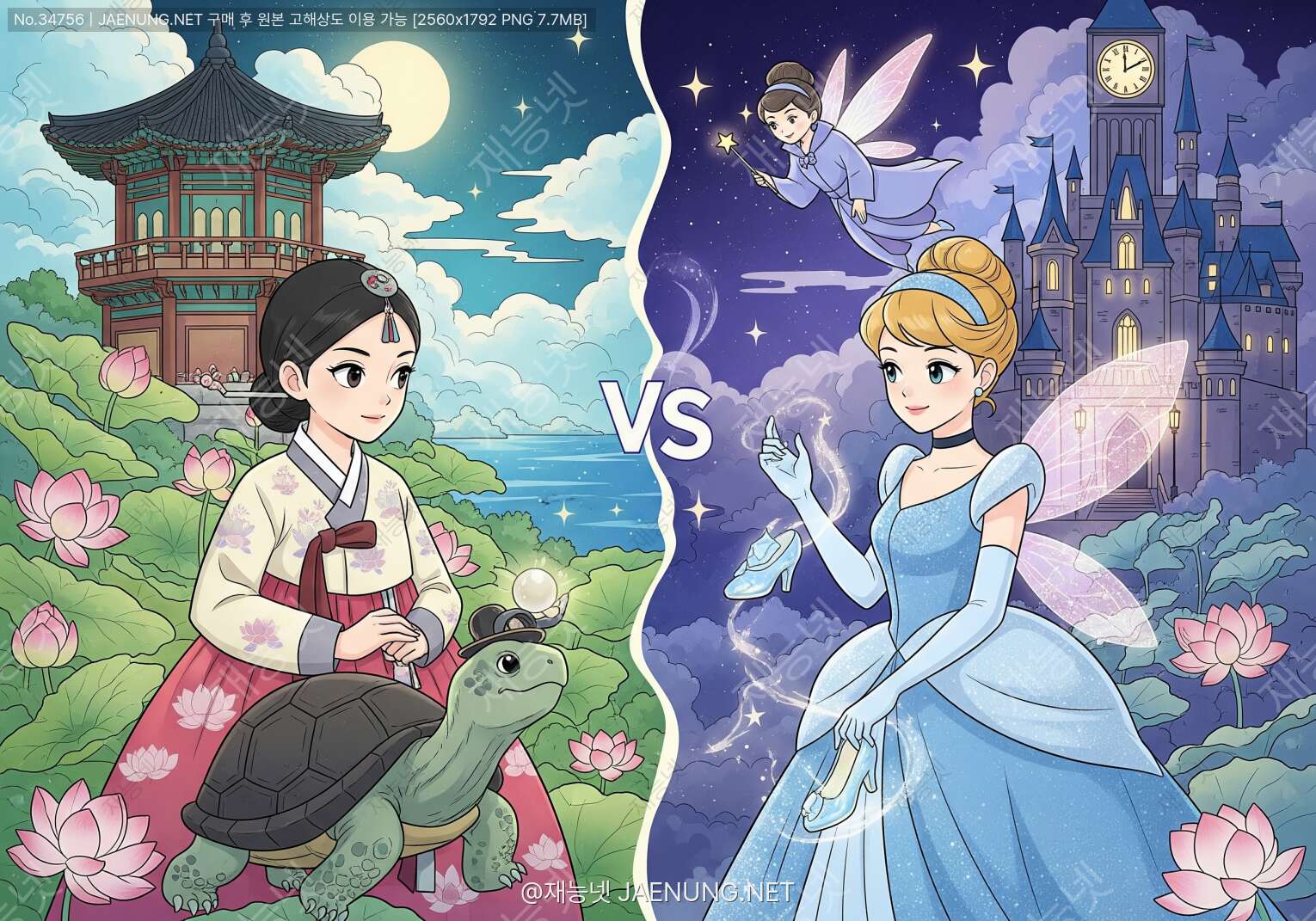 콘텐츠 대표 이미지 - 심청전 VS 신데렐라: 효녀와 공주, 세기의 이야기 대결 ⚔️