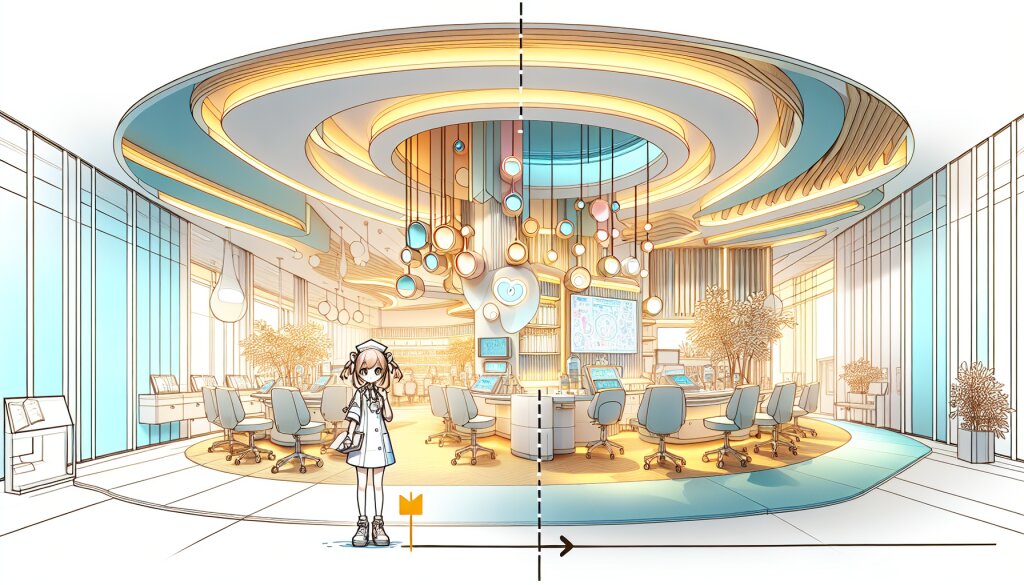 미래형 스마트 헬스케어 센터의 공간 디자인 🏥🔬🤖