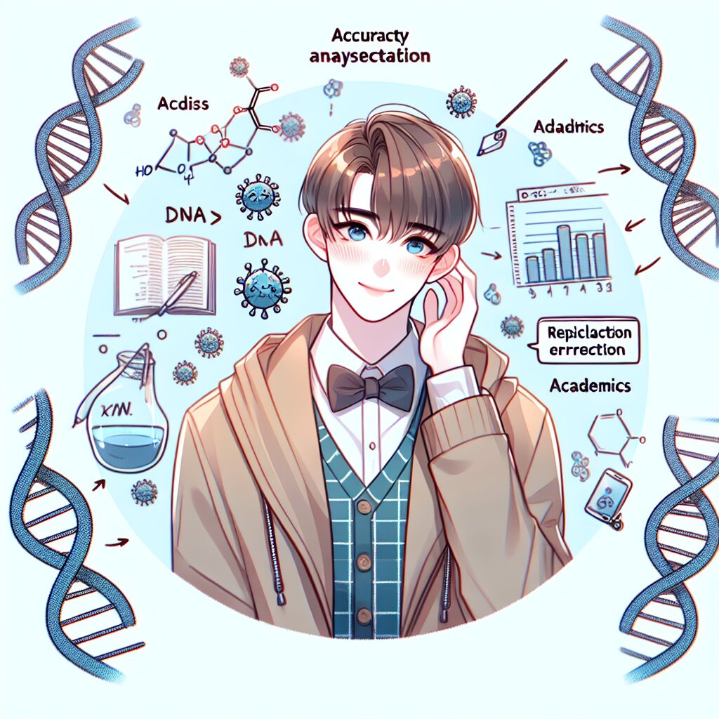 DNA 복제 오류 교정 메커니즘의 정확도 분석 🧬🔍