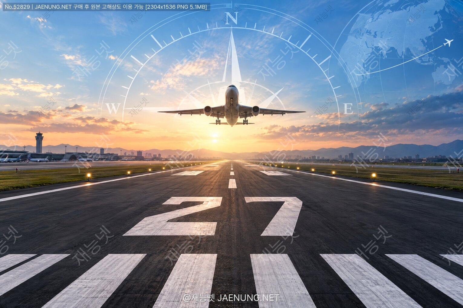 콘텐츠 대표 이미지 - ✈️ 활주로에 적힌 숫자의 비밀: 15와 33은 사실 나침반 방향이었다 🧭