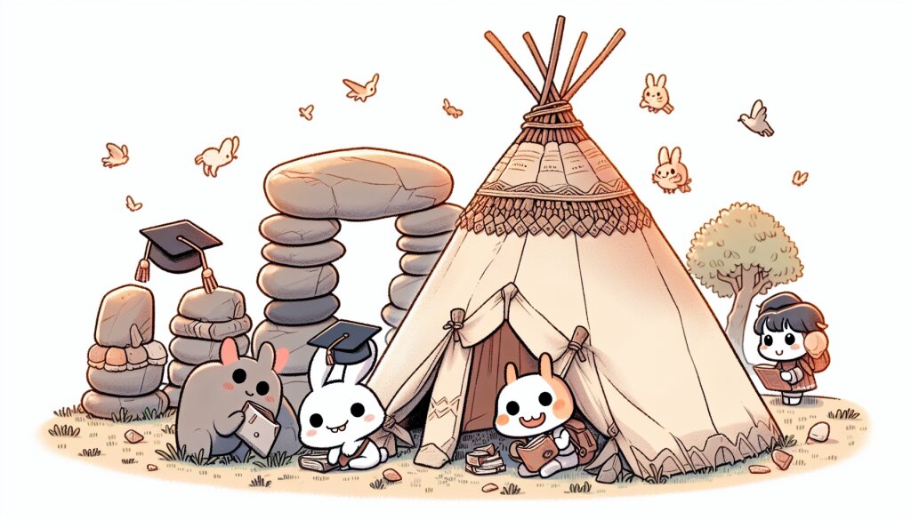 콘텐츠 대표 이미지 - 동물 가죽 텐트 VS 돌담 집: 어느 주거 형태가 더 발전된 것일까? 🏕️🏠