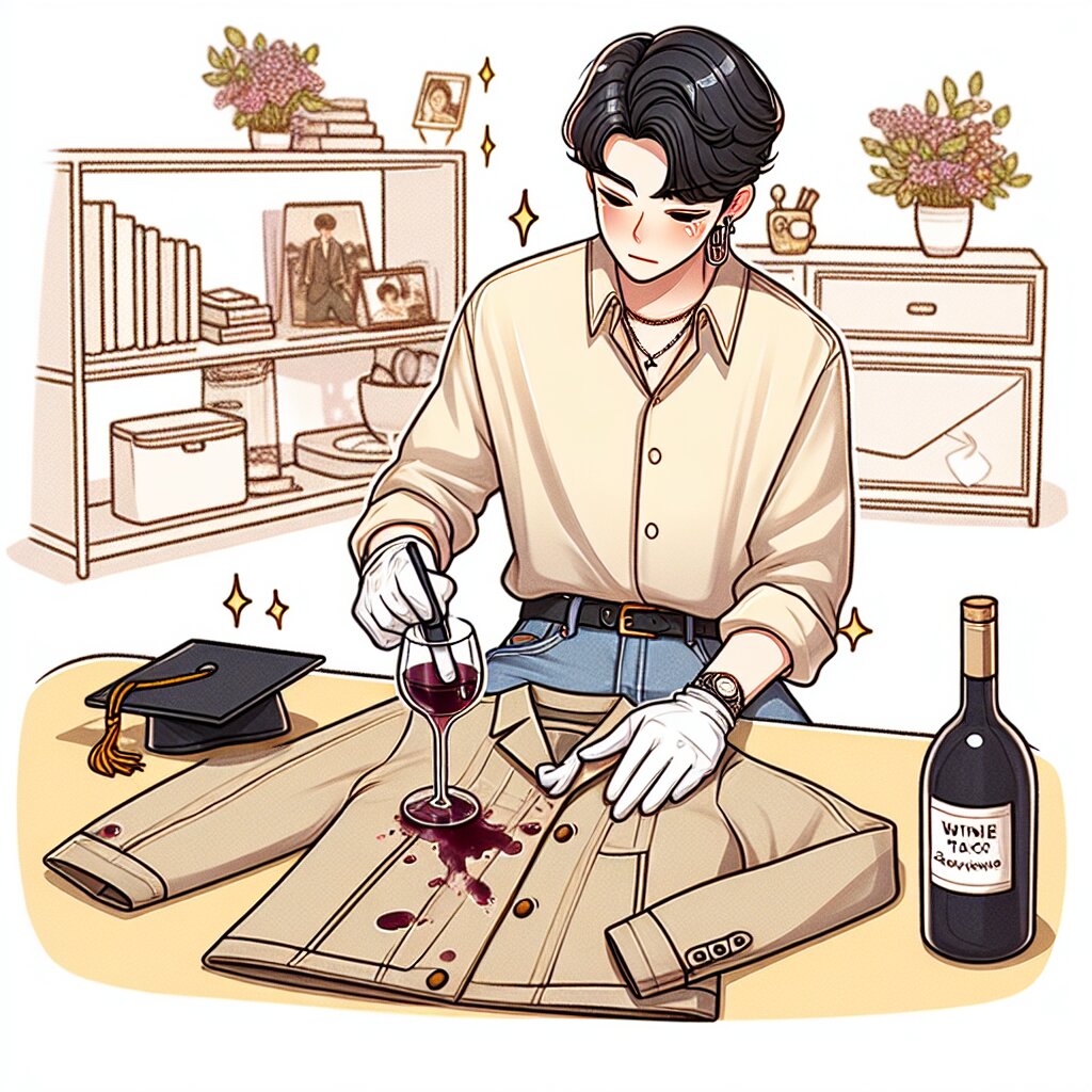 🍷 와인 얼룩과의 한판 승부! 옷 구하기 대작전 🧵