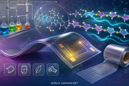 🔬 전도성 고분자의 합성 방법과 유연전자소자 응용 — 플라스틱이 전기를 흐르게 하는 마법 🌊