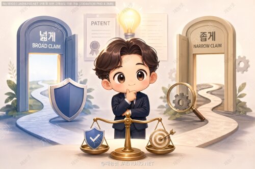 특허 청구범위 작성의 기술: 넓게 vs 좁게 - 특허 전략의 핵심 이해하기 🔍