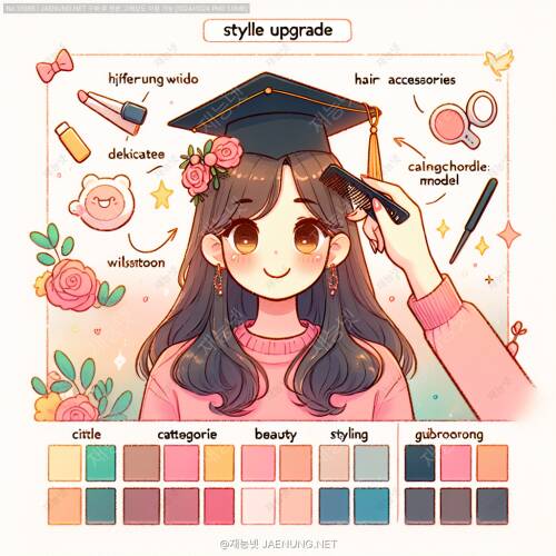 헤어 액세서리로 스타일 업그레이드 🎀✨