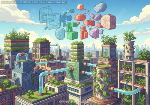 3D 모델링으로 도시 수경 시스템을 디자인해보자! 🌆💧