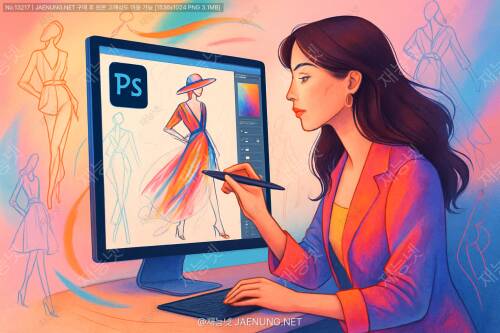 Photoshop을 이용한 패션 일러스트레이션의 세계로 오신 것을 환영합니다! 🎨👗✨