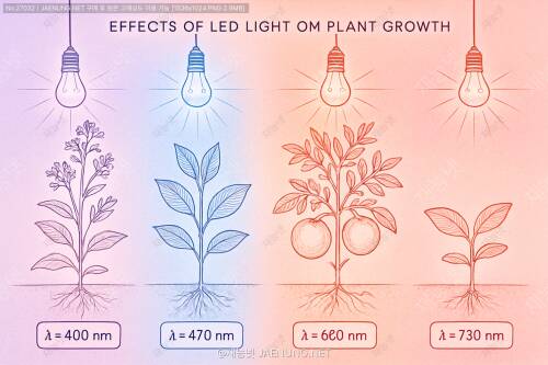 LED 보광 파장별 효과: 식물 성장의 빛 비밀 🌱✨