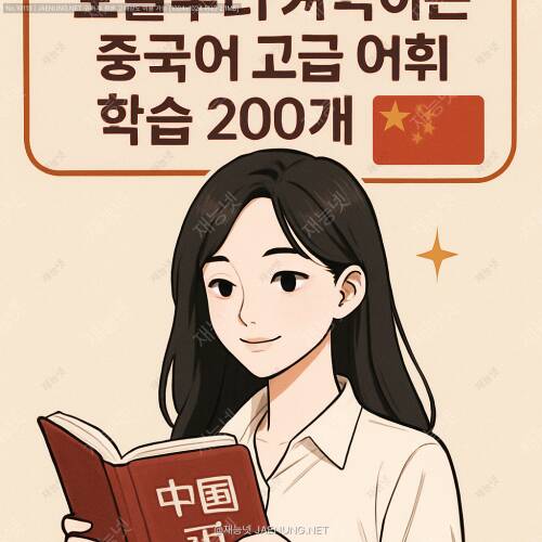 오늘부터 시작하는 중국어 고급 어휘 학습 200개 🇨🇳✨