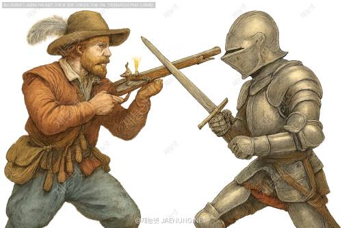 🔫 총 vs 검 ⚔️: 군사 혁명, 기사도의 종말인가 현대전의 시작인가?