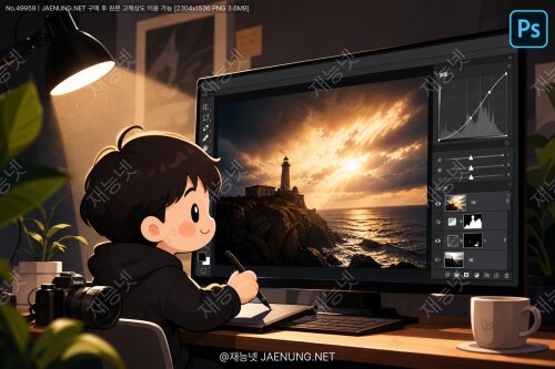 🌓 명암의 예술: 빛과 그림자로 완성하는 포토샵 드라마틱 편집의 모든 것