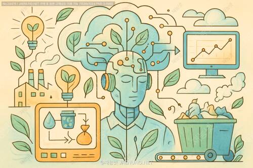 🌍 인공지능이 자원 흐름을 최적화하고 폐기물을 예측하는 방법 🤖