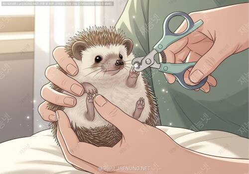 🦔 고슴도치 발톱 깎기, 안전한 방법은?