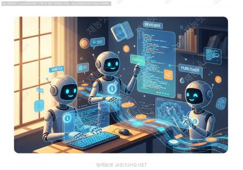 AI 에이전트 협업: Writer + Reviewer + Publisher 모델