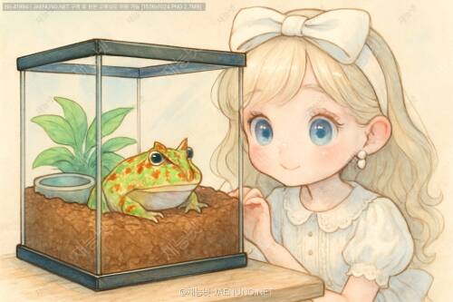 🐸 뿔개구리 사육장 세팅, 깊은 바닥재가 핵심이다! 🌿