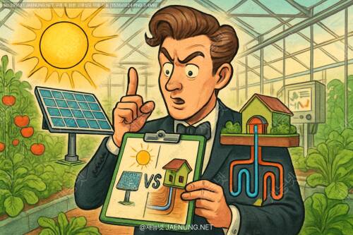 태양광 vs 지열, 스마트팜의 심장을 고르다: 농업시설 에너지 솔루션 최종 분석