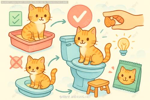 🐱 고양이 화장실 훈련 방법 완벽 가이드 🚽